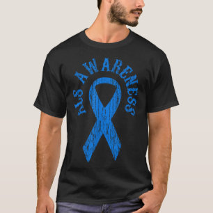 Als Awareness Montag Blue Ribbon Shirt Family T-Sh