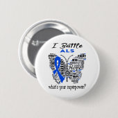 ALS Awareness Month Band Geschenke Button (Vorne & Hinten)