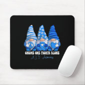 Als Awareness Month Blue Ribbon Gnomos Unterstützu Mousepad (Mit Mouse)