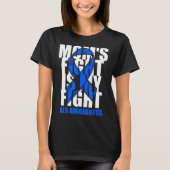 ALS Awareness Month Blue Ribbon Moms Fight May Sup T-Shirt (Vorderseite)