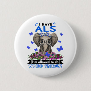 ALS Awareness Month Ribbon Geschenke Button