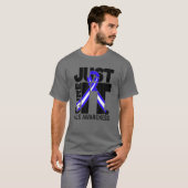 ALS Awareness nur heilen ALS in schwarz T-Shirt (Vorne ganz)