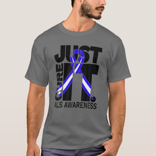 ALS Awareness nur heilen ALS in schwarz T-Shirt (Vorderseite)