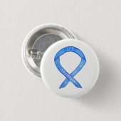 ALS Awareness Ribbon Custom Art Button (Vorne & Hinten)
