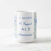 ALS Awareness Ribbon Engel Custom Tasse (Mittel)