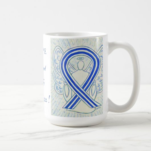 ALS Awareness Ribbon Engel Custom Tasse (Rechts)