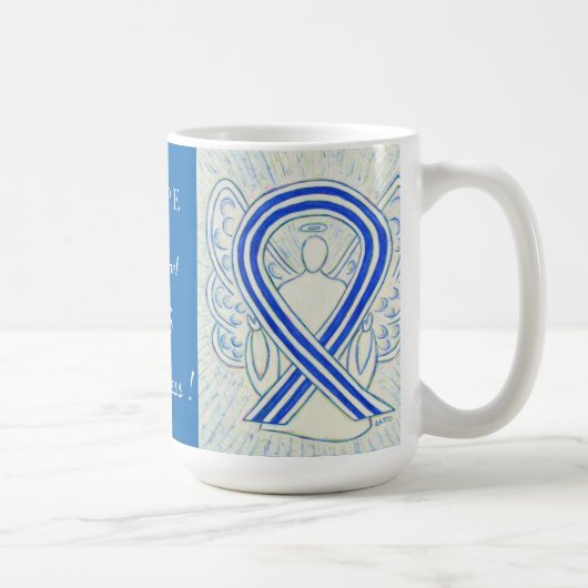 ALS Awareness Ribbon Engel Custom Tasse (Rechts)