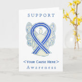 ALS Awareness Ribbon Engel individuelle Karte (Gelbe Blume)
