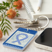 ALS Awareness Ribbon Guardian Engel Key Chain Schlüsselanhänger (Vorderseite rechts)