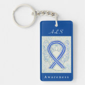 ALS Awareness Ribbon Guardian Engel Key Chain Schlüsselanhänger (Vorderseite)