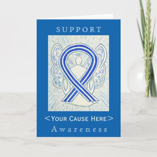 ALS Awareness Ribbon individuelle Angel Card Karte (Vorderseite)