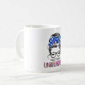 ALS Awareness Ribbon Support Geschenke Kaffeetasse (Vorderseite Links)