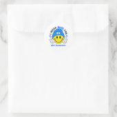 ALS Awareness Ribbon Support Geschenke Runder Aufkleber (Tasche)