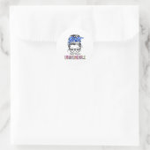ALS Awareness Ribbon Support Geschenke Runder Aufkleber (Tasche)