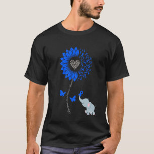 ALS Awareness Sonnenblume Elephant Butterfly Band T-Shirt