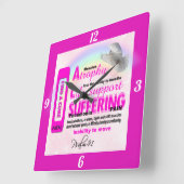 ALS Awareness Square Wall Clock Quadratische Wanduhr (Winkel)