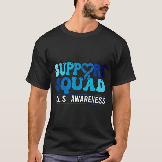 Als Awareness-Support-Team Groovy Als Awareness T-Shirt (Vorderseite)