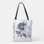 ALS Awareness Tote Bag Tasche (Rückseite)