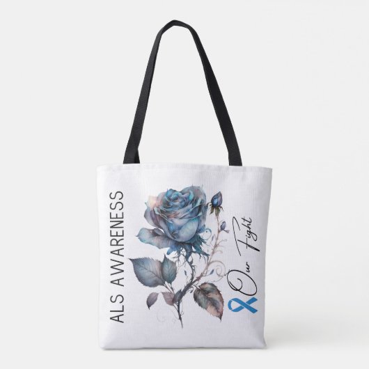ALS Awareness Tote Bag Tasche (Rückseite)