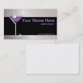 Als Barmixer arbeitendes Visitenkarte (Vorne/Hinten)