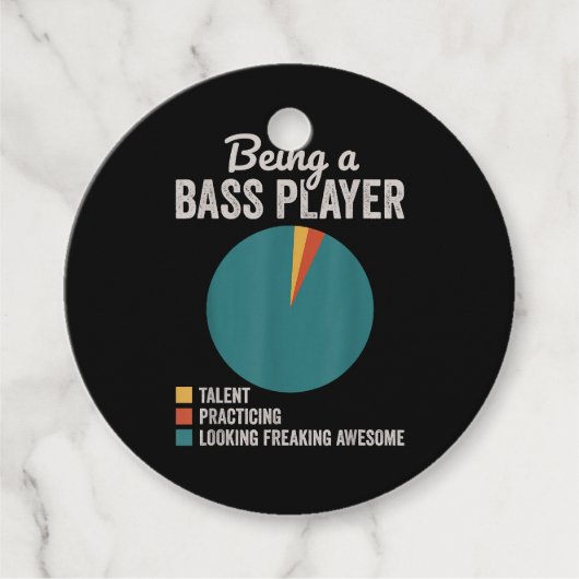 Als Bassist Musiker Funny Bass Gitarrist Geschenkanhänger (Vorderseite)