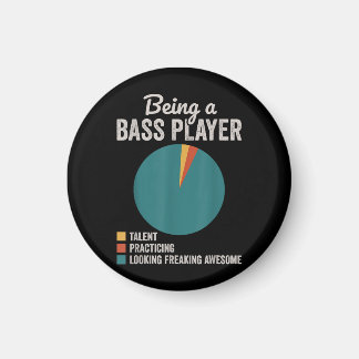 Als Bassist Musiker Funny Bass Gitarrist Magnet