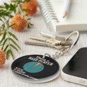 Als Bassist Musiker Funny Bass Gitarrist Schlüsselanhänger (Vorderseite rechts)