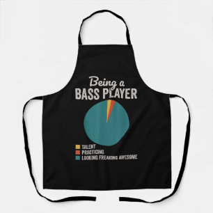 Als Bassist Musiker Funny Bass Gitarrist Schürze