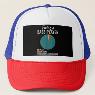 Als Bassist Musiker Funny Bass Gitarrist Truckerkappe