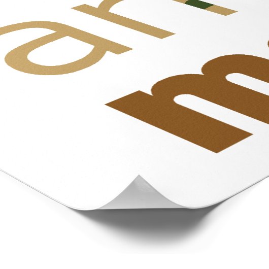 Als Baum-Hugger Poster (Ecke)