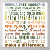 Als Baum-Hugger Poster (Vorne)