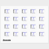 ALS-Befürworter Runder Aufkleber (Blatt)