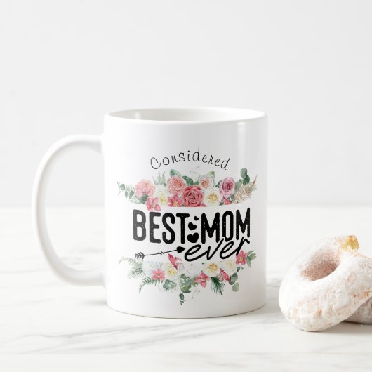 Als beste Mutter überhaupt personalisiert Mutterta Kaffeetasse (Mit Donut)