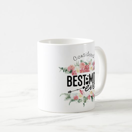Als beste Mutter überhaupt personalisiert Mutterta Kaffeetasse (VorderseiteRechts)