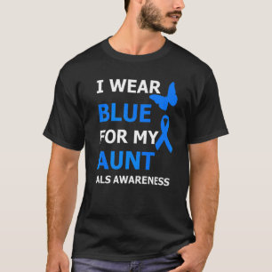 Als Bewusstsein trage ich Blau für meine Tante Rib T-Shirt