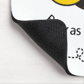 Als Biene beschäftigt Mousepad (Ecke)