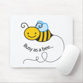 Als Biene beschäftigt Mousepad (Mit Mouse)