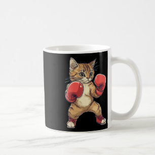 Als Boxer verkleidete Katze Boxen Männer Frauen Ki Kaffeetasse