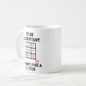 Als Buchhalter finde ich immer eine Lösung-Tasse Kaffeetasse (Vorderseite Links)