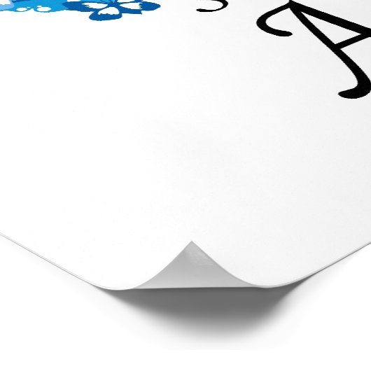 ALS Butterfly Ribbon Poster (Ecke)