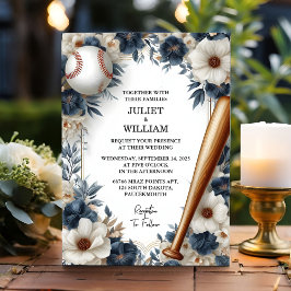 Als Champion Team Ball Field Pitch Baseball Hochze Einladung