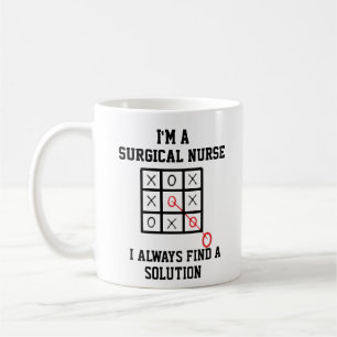 Als chirurgische Krankenschwester finde ich immer Kaffeetasse