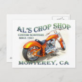 Al's Chop Shop Postkarte (Vorne/Hinten)