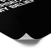 ALS CHRISTLICH HABE ICH EIN RECHT, SPIELE ZU verfo Poster (Ecke)