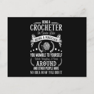 Als Crocheter ein Magier zu sein Postkarte