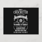 Als Crocheter ein Magier zu sein Postkarte (Vorderseite)