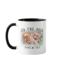 Als das Hirsche Psalm 42:1 Baby Fawn Christlich