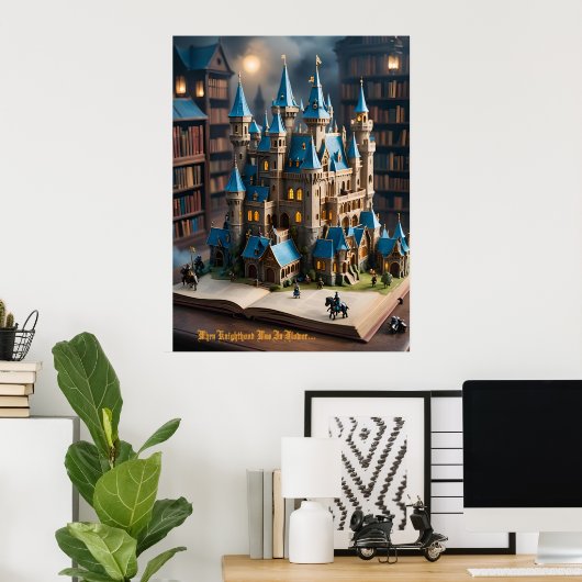 Als das Rittertum in Blume war Poster (Heimbüro)