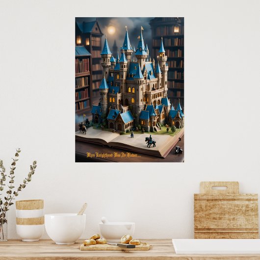 Als das Rittertum in Blume war Poster (Küche)