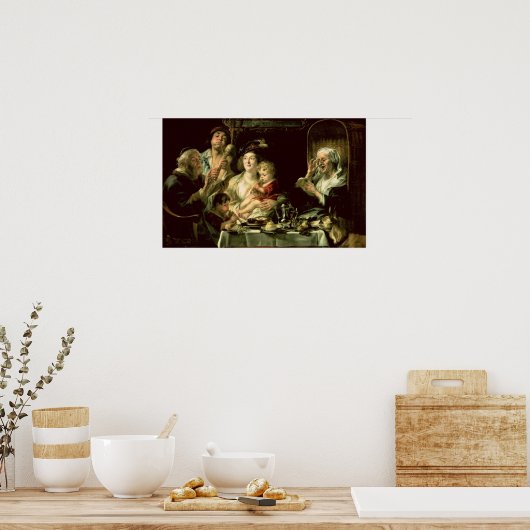 Als der alte Sing, so der junge Pipe, 1638 Poster (Küche)